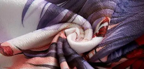 Material Plush (pluș) pentru husă dakimakura, textură pufoasă din microfibre